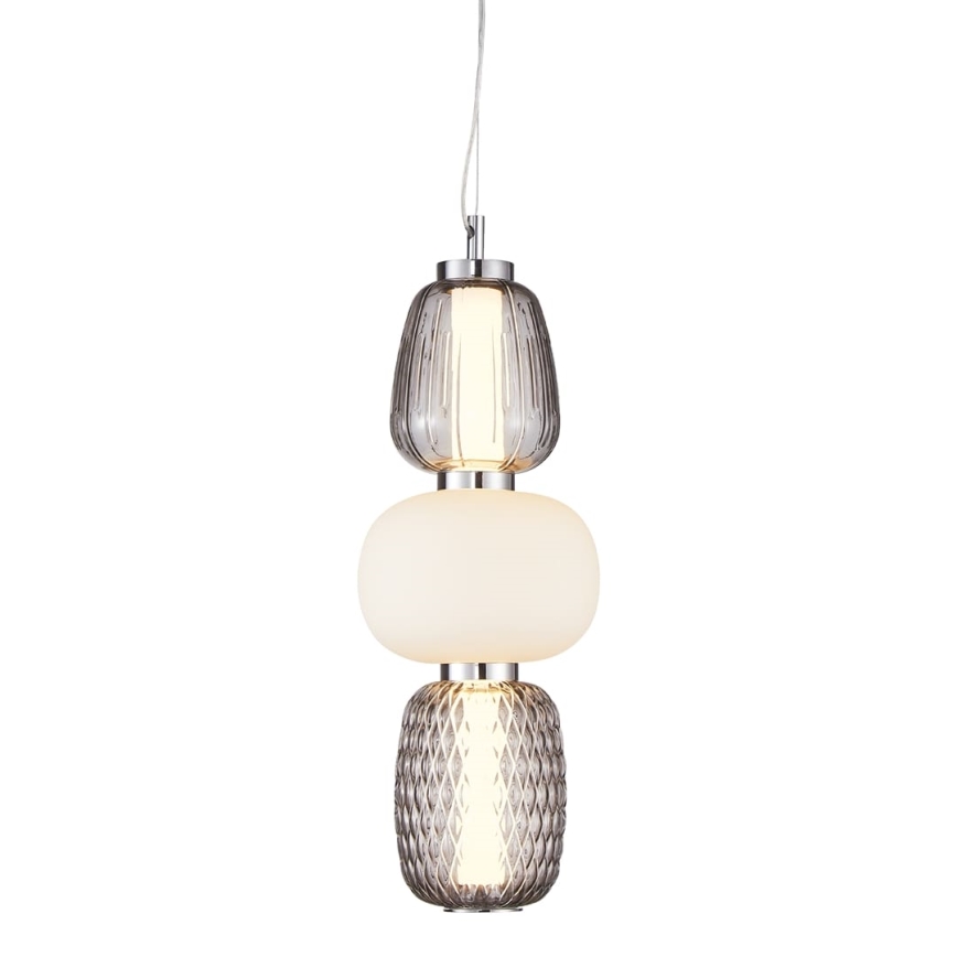 Suspension filaire CARO LED/28W/230V chrome brillant