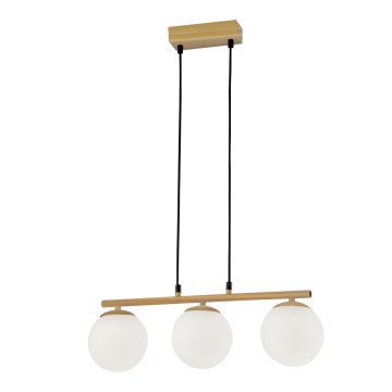 Suspension filaire CARRINE 3xE14/40W/230V marron