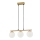 Suspension filaire CARRINE 3xE14/40W/230V marron