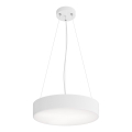 Suspension filaire CLEO 3xE27/24W/230V d. 40 cm blanc