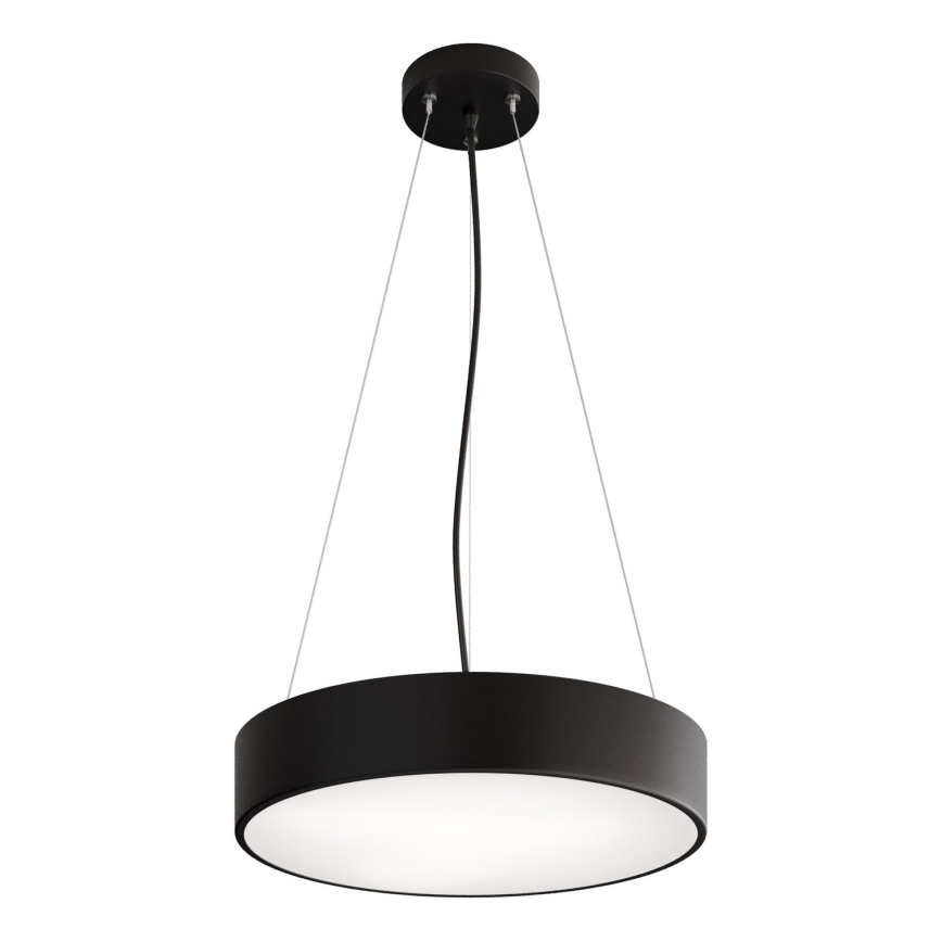 Suspension filaire CLEO 3xE27/24W/230V d. 40 cm noir