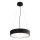 Suspension filaire CLEO 3xE27/24W/230V d. 40 cm noir