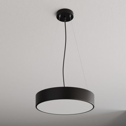 Suspension filaire CLEO 3xE27/24W/230V d. 40 cm noir
