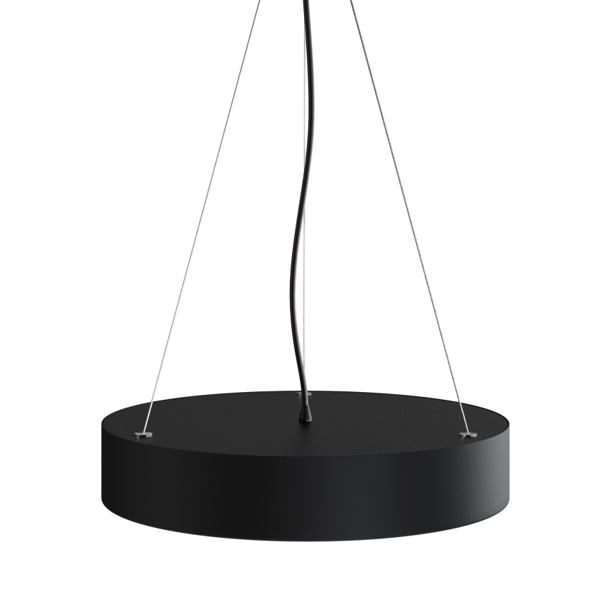Suspension filaire CLEO 3xE27/24W/230V d. 40 cm noir