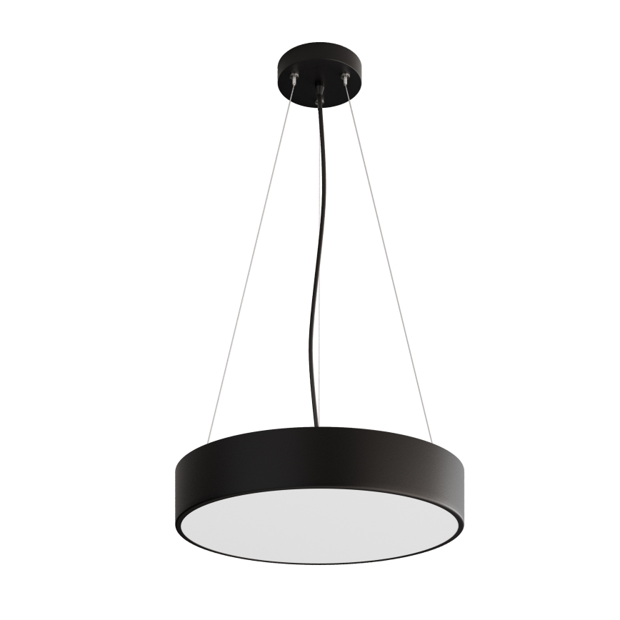 Suspension filaire CLEO 3xE27/24W/230V d. 40 cm noir