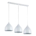 Suspension filaire COMO 3xE27/60W/230V blanc