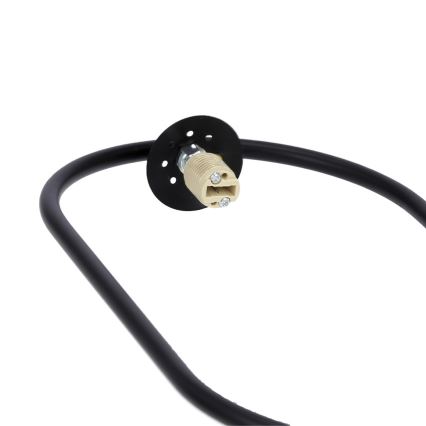 Suspension filaire CORDEL 1xG9/28W/230V noire