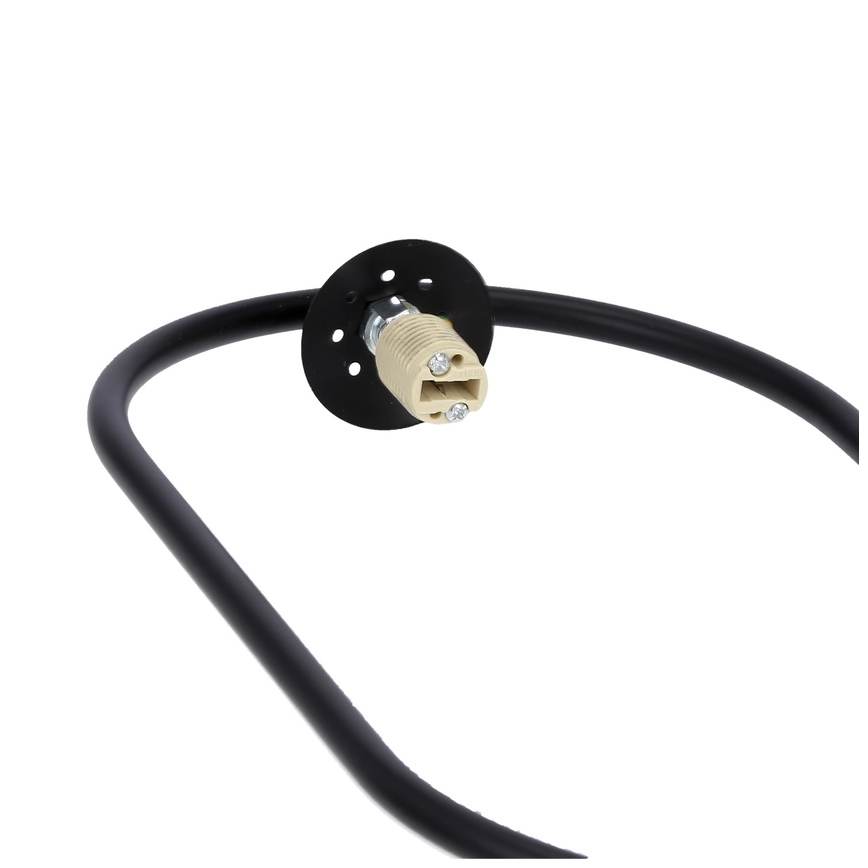 Suspension filaire CORDEL 1xG9/28W/230V noire