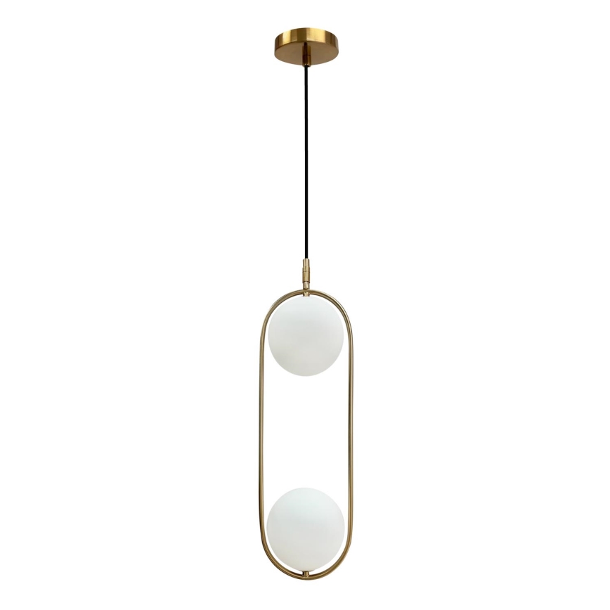 Suspension filaire CORDEL 2xG9/28W/230V doré