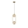 Suspension filaire CORDEL 2xG9/28W/230V laiton/fumé beige