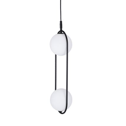 Suspension filaire CORDEL 2xG9/28W/230V noire