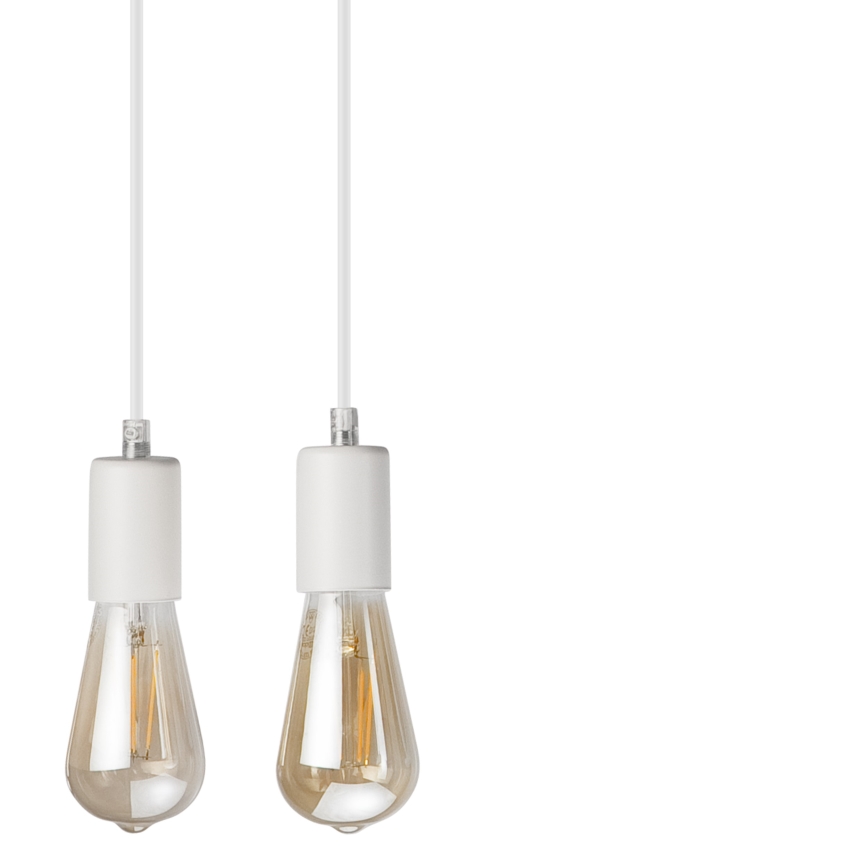 Suspension filaire CORTINA 4xE27/15W/230V blanc/chêne