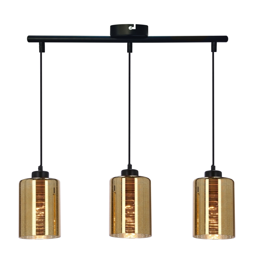 Suspension filaire COX 3xE27/60W/230V doré