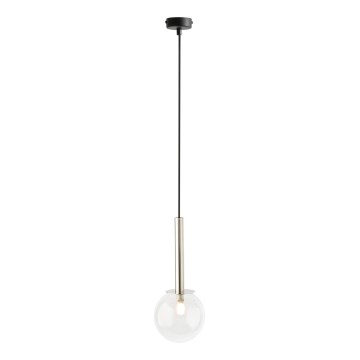 Suspension filaire DAISY 1xG9/12W/230V d. 14 cm chrome brillant/noir/transparent