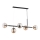 Suspension filaire DANSA 5xE14/10W/230V laiton/noire