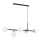 Suspension filaire DANSA 5xE14/10W/230V noir/doré