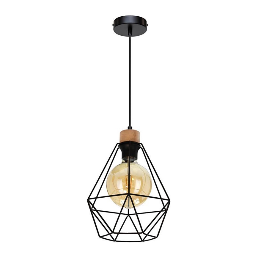 Suspension filaire DIAMENT 1xE27/60W/230V chêne
