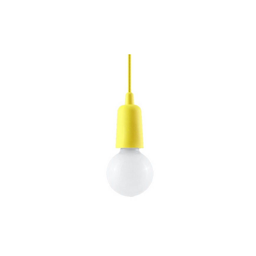 Suspension filaire DIEGO 1xE27/60W/230V jaune