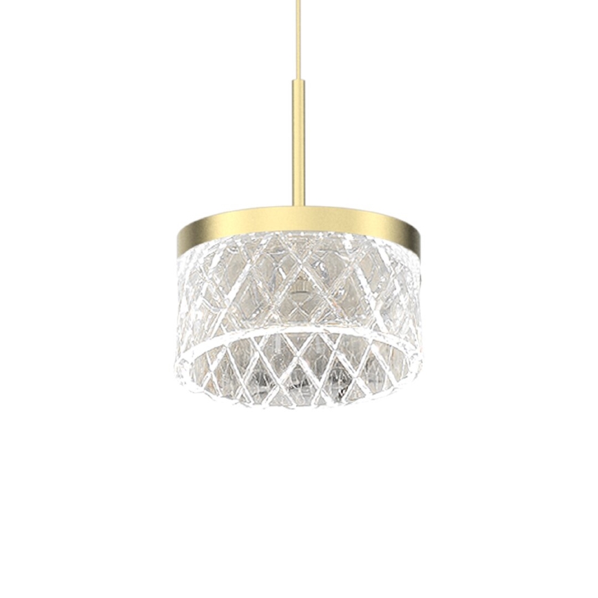 Suspension filaire ELEGANCE LED/9W/230V d. 15 cm doré