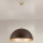 Suspension filaire ELIANO 1xE27/60W/230V d. 50 cm marron/doré