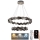 Suspension filaire en cristal à intensité variable LED/65W/230V 3000-6500K chrome brillant + télécommande