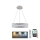 Suspension filaire en cristal à intensité variable LED/80W/230V 3000-6500K blanc + télécommande
