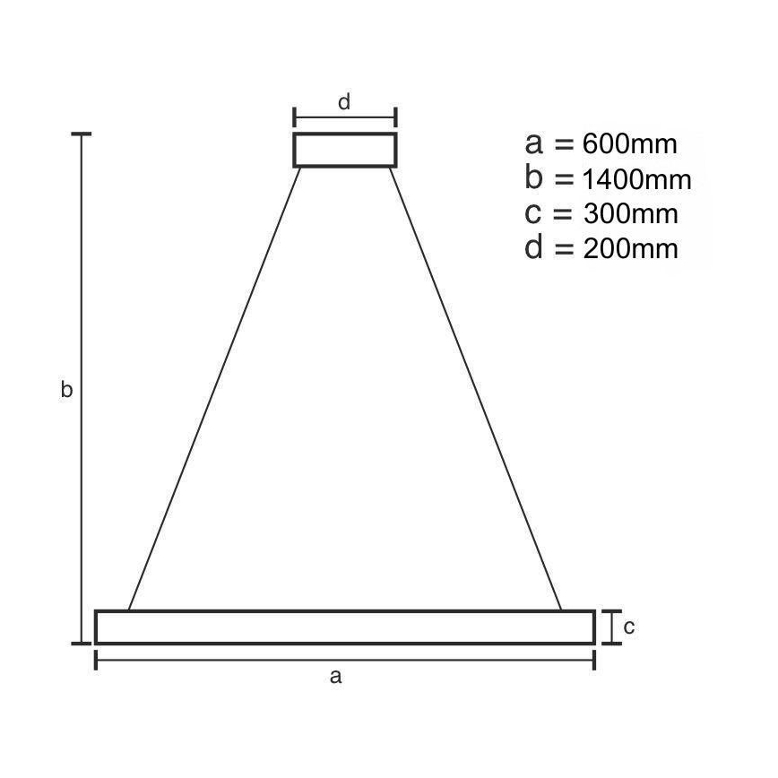 Suspension filaire en cristal à intensité variable LED/80W/230V 3000-6500K + télécommande