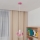 Suspension filaire enfant STARS 1xE27/15W/230V rose/blanc
