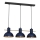 Suspension filaire ESTATE MINI 3xE27/15W/230V bleu