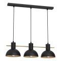 Suspension filaire ESTATE MINI 3xE27/15W/230V noir