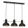 Suspension filaire ESTATE MINI 3xE27/15W/230V noir