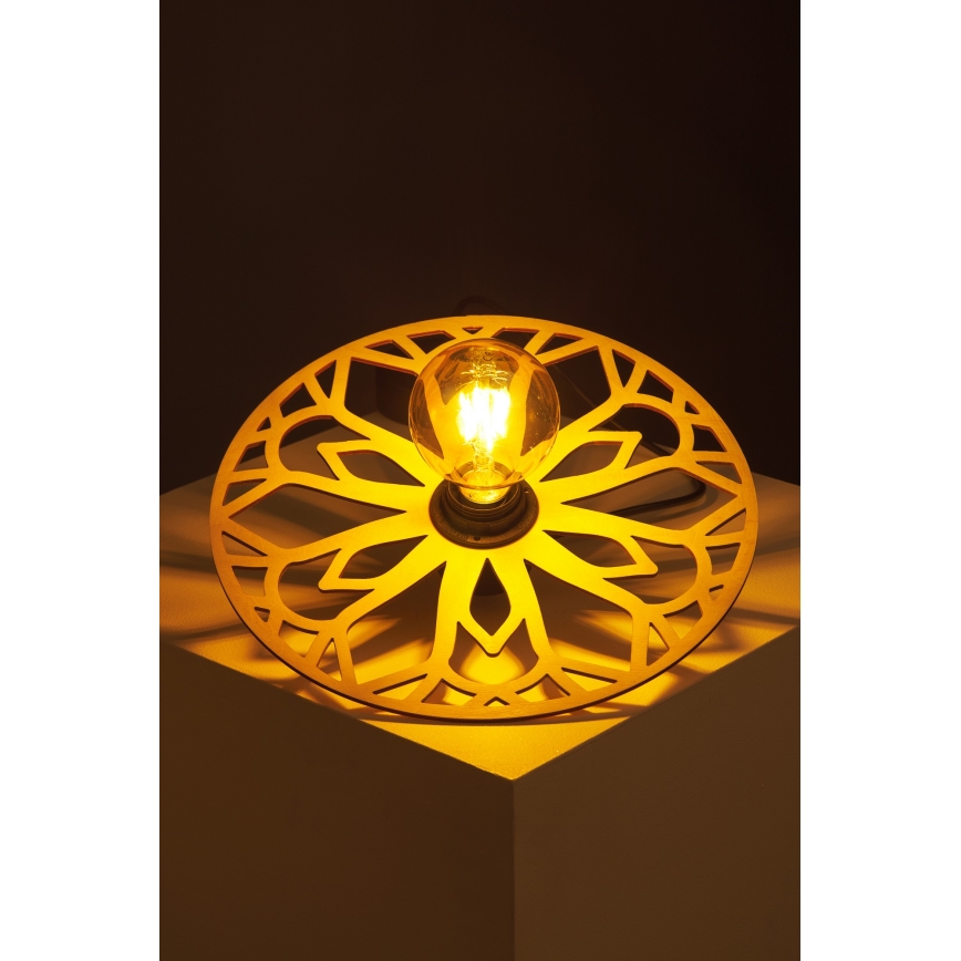 Suspension filaire FALCO 1xE27/60W/230V d. 30 cm beige