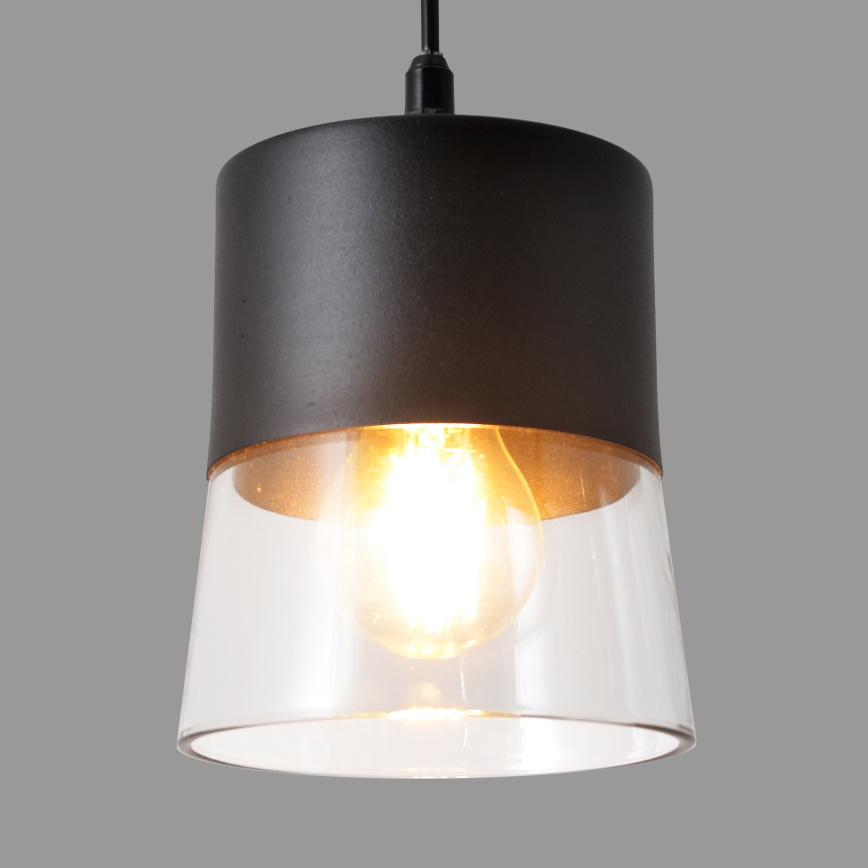 Suspension filaire FERGIE 1xE27/15W/230V noir