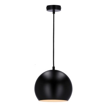 Suspension filaire FLEN 1xE27/40W/230V d. 20 cm noir