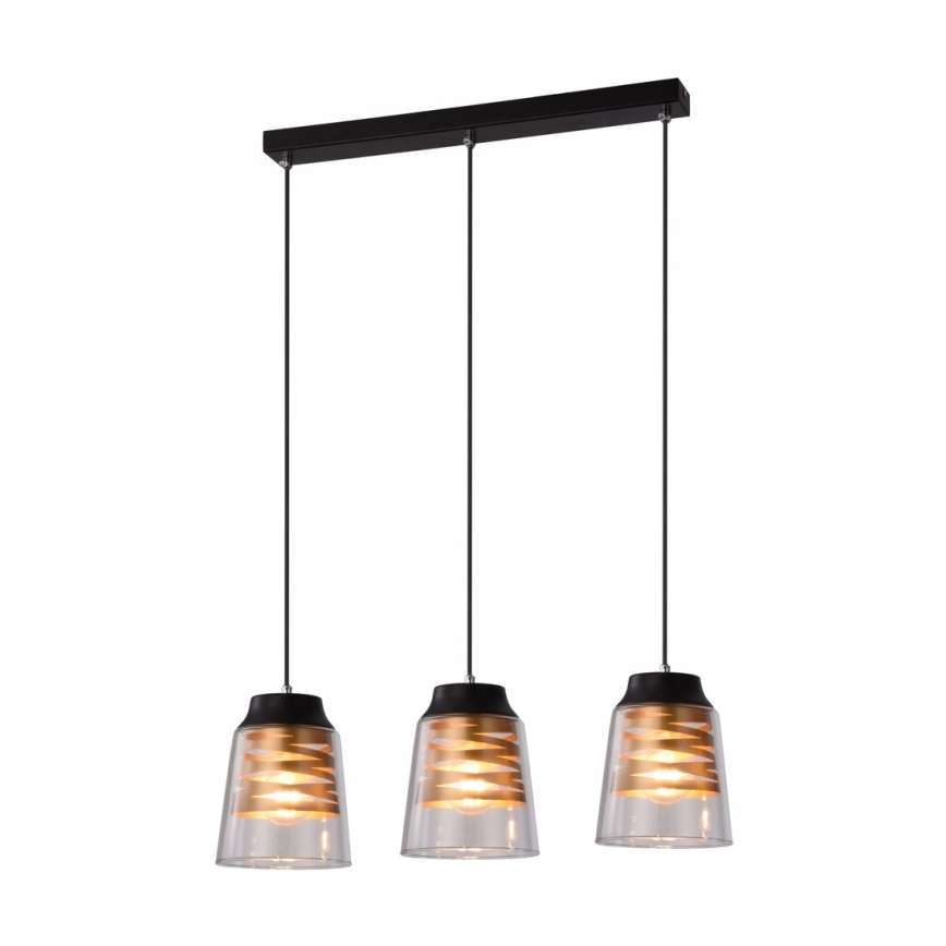 Suspension filaire FRESNO 3xE27/60W/230V