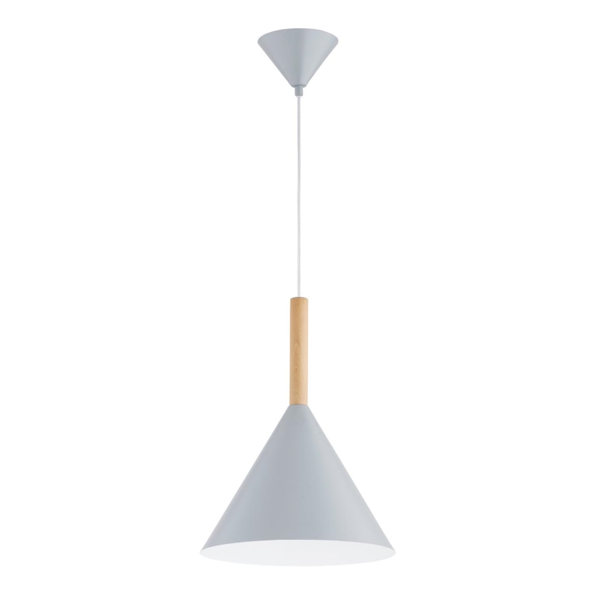 Suspension filaire FUKS 1xE27/15W/230V gris/beige
