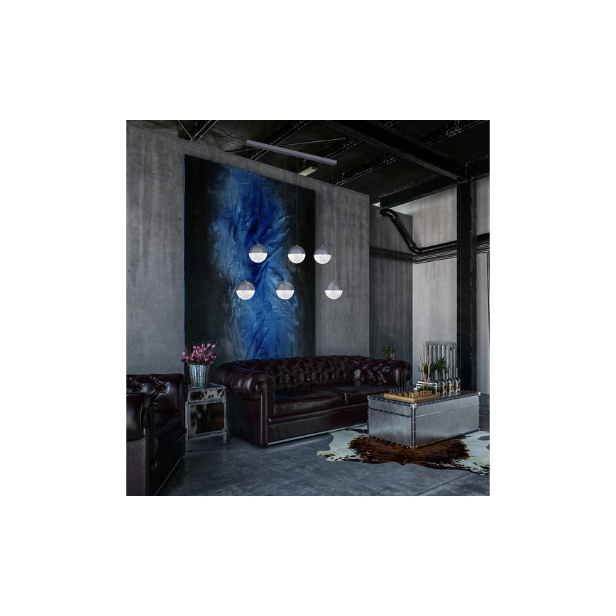 Suspension filaire FURNI 6xLED/5W/230V