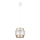 Suspension filaire GABI 1xE27/60W/230V doré/blanc diam. 20 cm