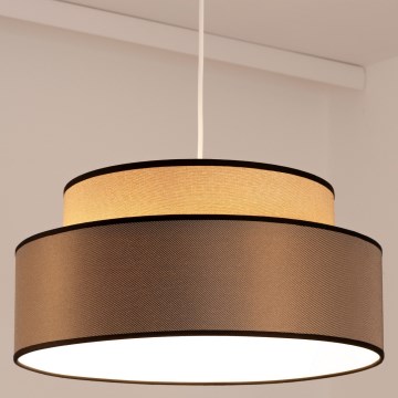 Suspension filaire GRACE 1xE27/60W/230V d. 40 cm beige/marron