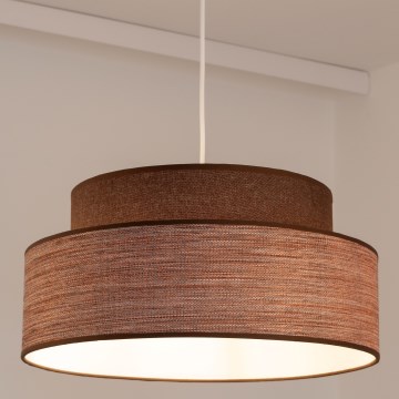 Suspension filaire GRACE 1xE27/60W/230V d. 40 cm marron/beige