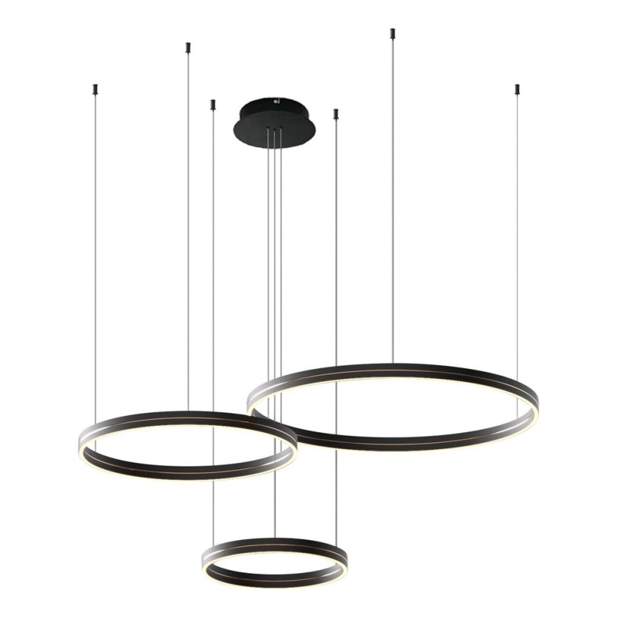 Suspension filaire GRAVITY LED/108W/230V noir