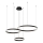 Suspension filaire GRAVITY LED/108W/230V noir