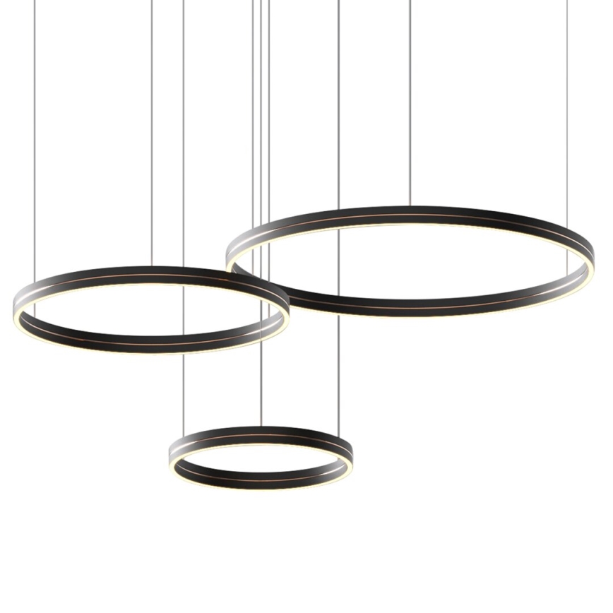 Suspension filaire GRAVITY LED/108W/230V noir