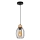 Suspension filaire GUNNAR 1xE27/60W/230V chêne - certifié FSC