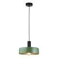 Suspension filaire HAKI 1xE27/60W/230V vert/noir