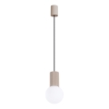 Suspension filaire HALO 1xG9/8W/230V d. 12 cm beige