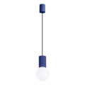 Suspension filaire HALO 1xG9/8W/230V d. 12 cm bleu