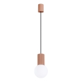 Suspension filaire HALO 1xG9/8W/230V d. 12 cm marron
