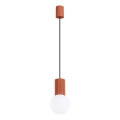 Suspension filaire HALO 1xG9/8W/230V d. 12 cm orange