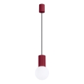 Suspension filaire HALO 1xG9/8W/230V d. 12 cm rouge